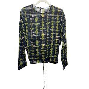 Christian Wijnants Silk Tie Dye Sheer Georgette Blouse Sz. 36 (US 4)
